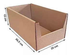 25 Caixa De Papelão Organizadora De Estoque 36,5x20x15