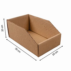 25 Caixa De Papelão Bin Organizadora Estoque 30X20X20