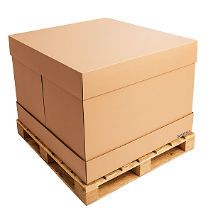 1 Caixa Palete/pallet De Papelão Resistente 120x100x80