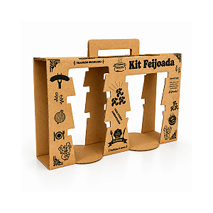 25 Embalagem Maleta Kit Feijoada Impressa