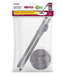 Cabo e Base para Mop Giratório Noviça Original / Brilhus