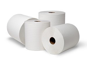 Papel Toalha Bobina Luxo 100% Celulose c/ 6 rolos X 200 metros 28gr