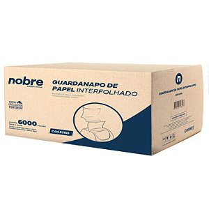 Guardanapo Interfolhado de Mesa 10 x 20cm 6.000fls - Nobre