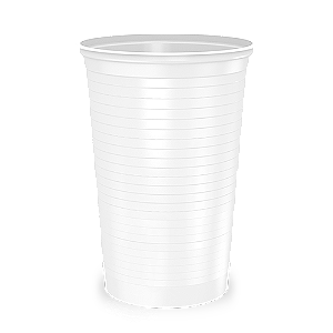 Copo Descartável  - 300ml Branco c/ 100un