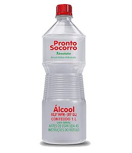 Alcool Líquido 1L 92 Graus Pronto Socorro