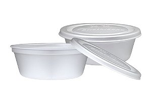 Embalagem de Isopor Marmita 1100 ML c/ Tampa c/ 100 un