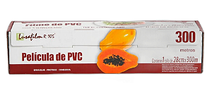 Filme PVC - Rolo de 28cm x 300m c/ Serrilha Lusafilm