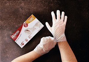 Luva de Procedimento ViniFlex Transparente GG c/ 100un