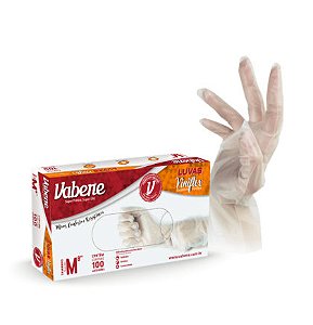 Luva de Procedimento Viniflex Transparente Média c/ 100un