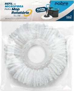 Refil Mop Úmido Giratório Microfibra Nobre