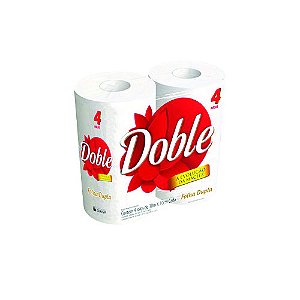 Papel Higiênico Branco Folha Dupla 4x30 - Doble