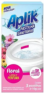 Adesivo Sanitário c/ 3un Floral Aplik