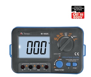 Megômetro Digital 750Vac 1000Vdc Cat.III 600V Minipa MI-1000A
