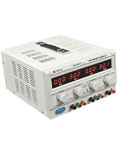 Fonte de Alimentação Digital DC 30V-5A Dupla 5V-3A Minipa MPC-3005