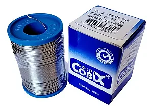 Rolo de Fio C/ Fluxo P/ Soldar 250g 60x40 0,5mm Cobix