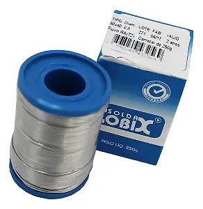 Rolo de Fio C/ Fluxo P/ Soldar 250g 60x40 0,8mm Cobix