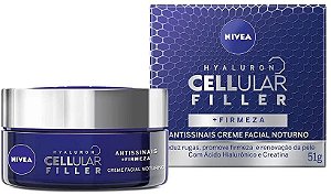 Creme Facial Hyalluron Cellular Filler Noturno Nivea 51g