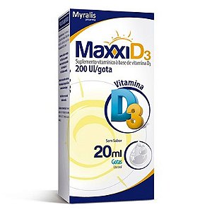 Suplemento Vitamínico Maxxi D3 Gotas com 20ml
