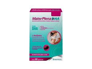 MaterPlena DHA Ômega 3 DHA, Selênio, L Metilfolato, Magnésio 30 cápsulas moles.
