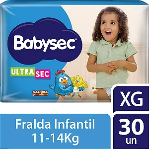 Fralda Babysec Ultra sec XG 30un