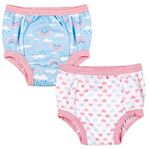 Kit 2 Calcinhas De Desfralde Arco-Iris - M
