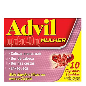 Advil Mulher 400mg 10Caps