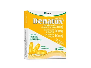 Benatux 12 Pastilhas Mel E Limão