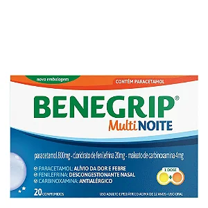 Benegrip Multi Noite 20 comprimidos