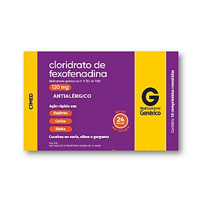 Cl.Fexofenadina 120mg 10 comprimidos