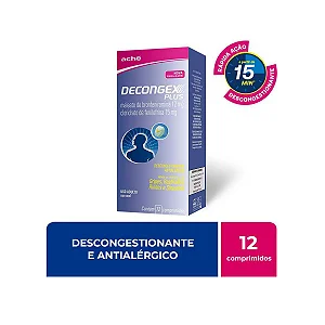 Decongex Plus 12mg+15mg 12 comprimidos