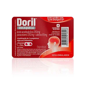 Doril Enxaqueca 4 comprimidos