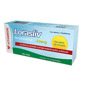 Lorasliv 10mg 12 comprimidos