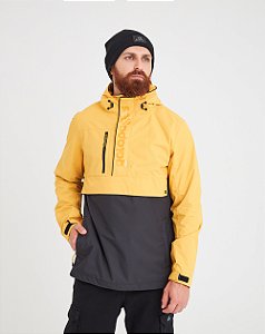 Jaqueta Anorak Impermeável Masculina Snow - Amarelo e Preto