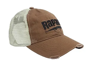 BONE RAPALA - MARRON  LOGO PRETO *TELA