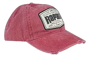 BONE RAPALA - JEANS VINHO *TECIDO