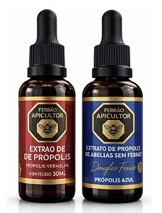KIT PRÓPOLIS AZUL + VERMELHA – COMBO PREMIUM