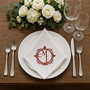 Guardanapos Personalizados Para casamento, lembrancinhas, aniversários, mesa posta