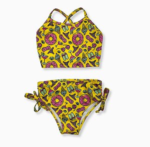 Biquini FPS 50+ Infantil Menina - Leleco Peteleco