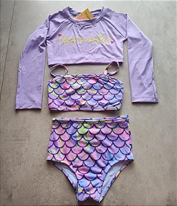 CJ MANGA LONGA 3 PÇ MODA PRAIA