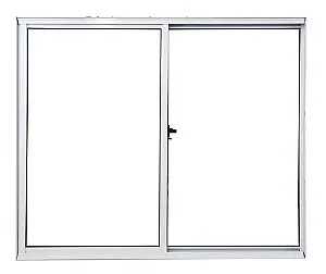 JANELA DE ALUMINIO BRANCO - 2 FOLHAS