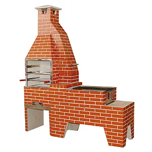 CHURRASQUEIRA+FOGÃO S/FORNO PEQUENO