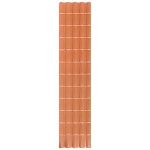 TELHA COLONIAL PVC 5 ONDAS 394X86 - TERRACOTA