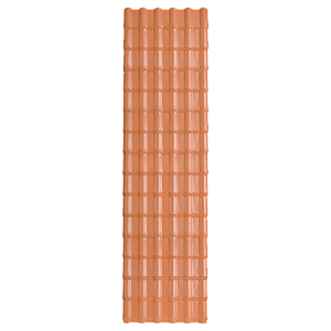 TELHA COLONIAL PVC PLAN 6 ONDAS 330X88 - TERRACOTA