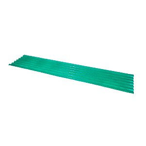 TELHA TRANSLUCIDA FIBRA 2,44x0,50 - VERDE