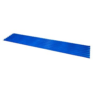 TELHA TRANSLUCIDA FIBRA 2,44x0,50 - AZUL