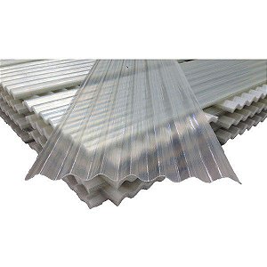 TELHA PVC ONDAFORT TRANSLUCIDA INCOLOR 2,44x0,50