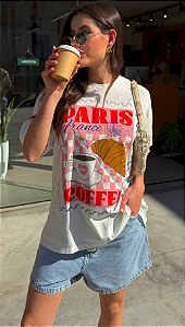 T-SHIRT OVERSIZE PARIS COFFE
