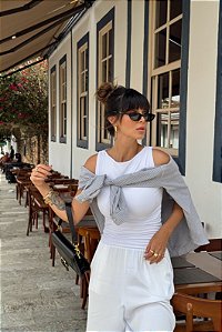 BLUSA POLIAMIDA CANOA JULIA BRANCA