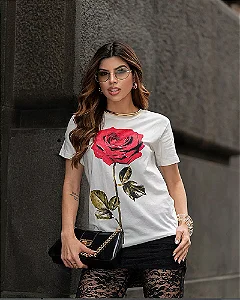T-SHIRT ROSA VERMELHA