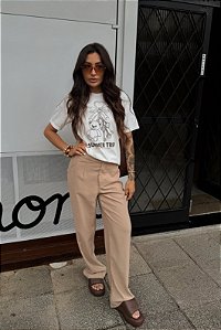 T-SHIRT ESTONADA CHAVEIRO OFF-WHITE